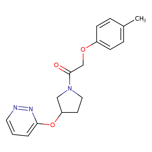 2-(4-methylphenoxy)-1-[3-(pyridazin-3-yloxy)pyrrolidin-1-yl]ethan-1-one