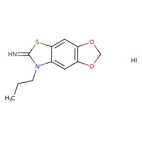 "7-propyl-[1,3]dioxolo[4',5':4,5]benzo[1,2-d]thiazol-6(7H)-imine hydroiodide"