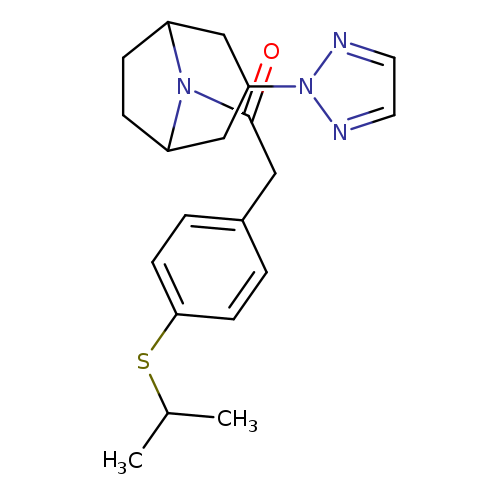 2-[4-(propan-2-ylsulfanyl)phenyl]-1-[3-(2H-1,2,3-triazol-2-yl)-8-azabicyclo[3.2.1]octan-8-yl]ethan-1-one