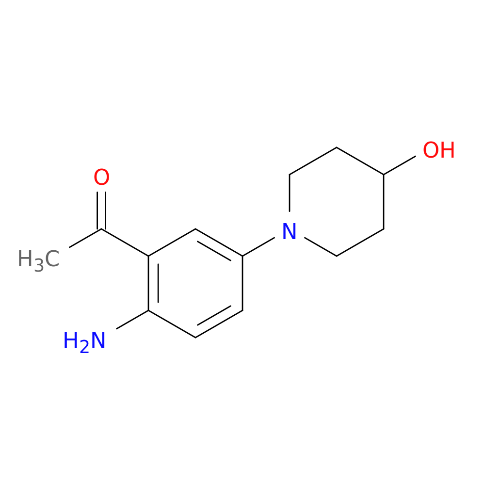 1-(2-Amino-5-(4-hydroxypiperidin-1-yl)phenyl)ethanone