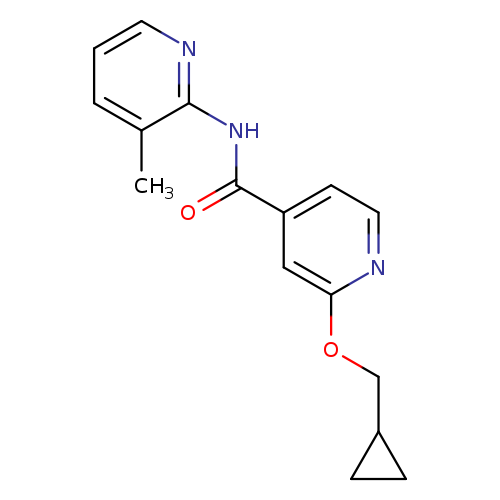 2-(cyclopropylmethoxy)-N-(3-methylpyridin-2-yl)pyridine-4-carboxamide