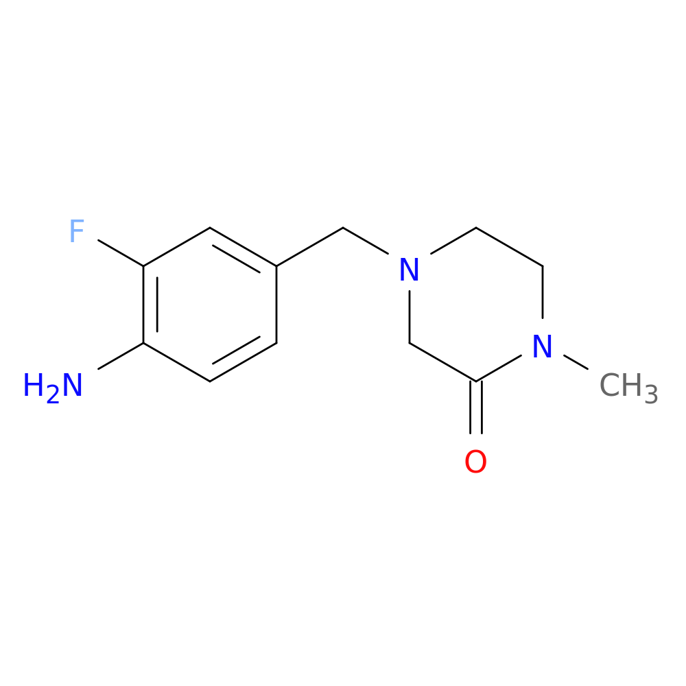 4-[(4-Amino-3-fluorophenyl)methyl]-1-methylpiperazin-2-one
