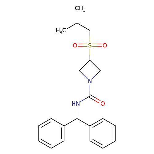 N-(diphenylmethyl)-3-(2-methylpropanesulfonyl)azetidine-1-carboxamide