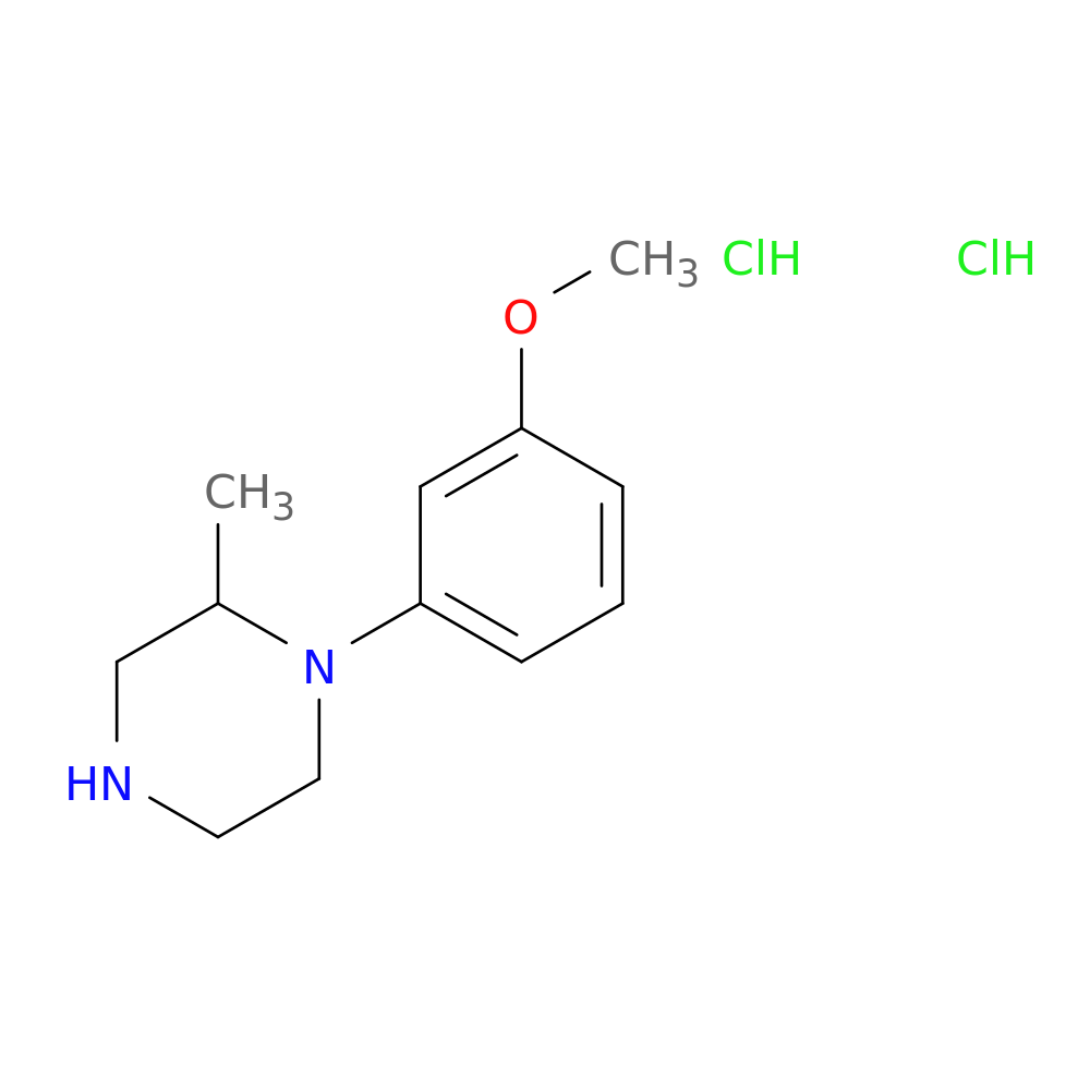 1-(3-methoxyphenyl)-2-methylpiperazine dihydrochloride