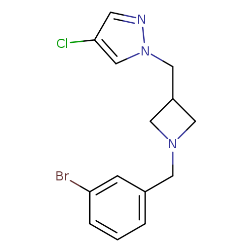 1-({1-[(3-bromophenyl)methyl]azetidin-3-yl}methyl)-4-chloro-1H-pyrazole