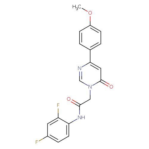 N-(2,4-difluorophenyl)-2-[4-(4-methoxyphenyl)-6-oxo-1,6-dihydropyrimidin-1-yl]acetamide