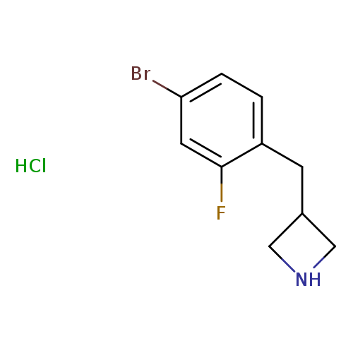 3-[(4-bromo-2-fluorophenyl)methyl]azetidinehydrochloride