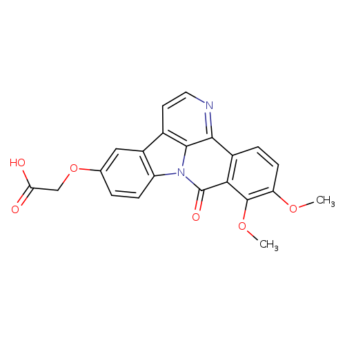 [(10,11-dimethoxy-9-oxo-9H-benzo[c]indolo[3,2,1-ij][1,5]naphthyridin-5-yl)oxy]acetic acid