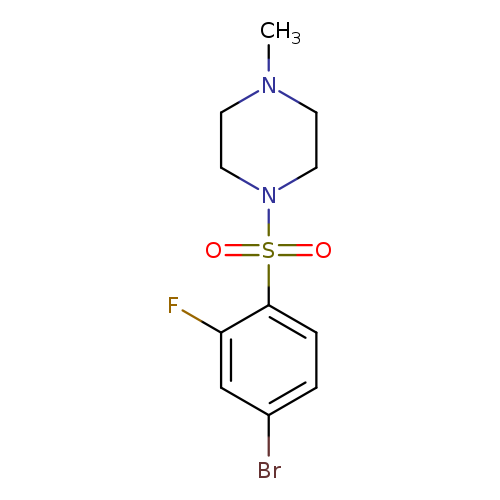 1-((4-Bromo-2-fluorophenyl)sulfonyl)-4-methylpiperazine
