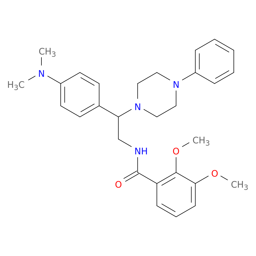 N-{2-[4-(dimethylamino)phenyl]-2-(4-phenylpiperazin-1-yl)ethyl}-2,3-dimethoxybenzamide