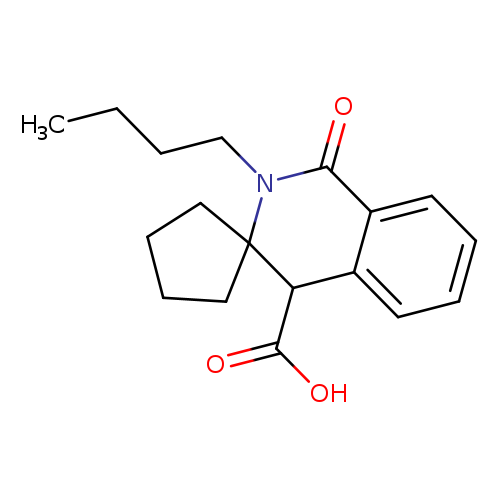 2'-Butyl-1'-oxo-1',4'-dihydro-2'h-spiro[cyclopentane-1,3'-isoquinoline]-4'-carboxylic acid