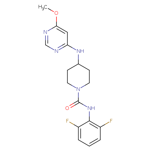 N-(2,6-difluorophenyl)-4-[(6-methoxypyrimidin-4-yl)amino]piperidine-1-carboxamide