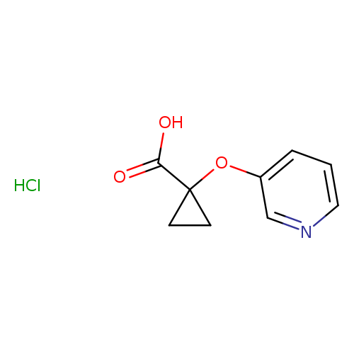 1-(pyridin-3-yloxy)cyclopropane-1-carboxylic acid hydrochloride