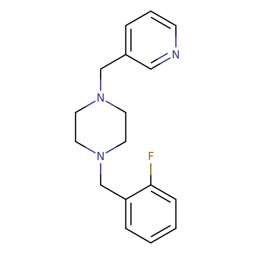 1-(2-fluorobenzyl)-4-(3-pyridinylmethyl)piperazine