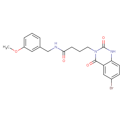 4-(6-bromo-2,4-dioxo-1,2,3,4-tetrahydroquinazolin-3-yl)-N-[(3-methoxyphenyl)methyl]butanamide