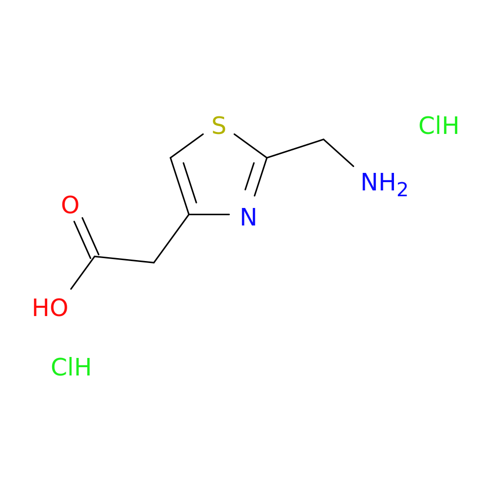 2-[2-(aminomethyl)-1,3-thiazol-4-yl]acetic acid dihydrochloride