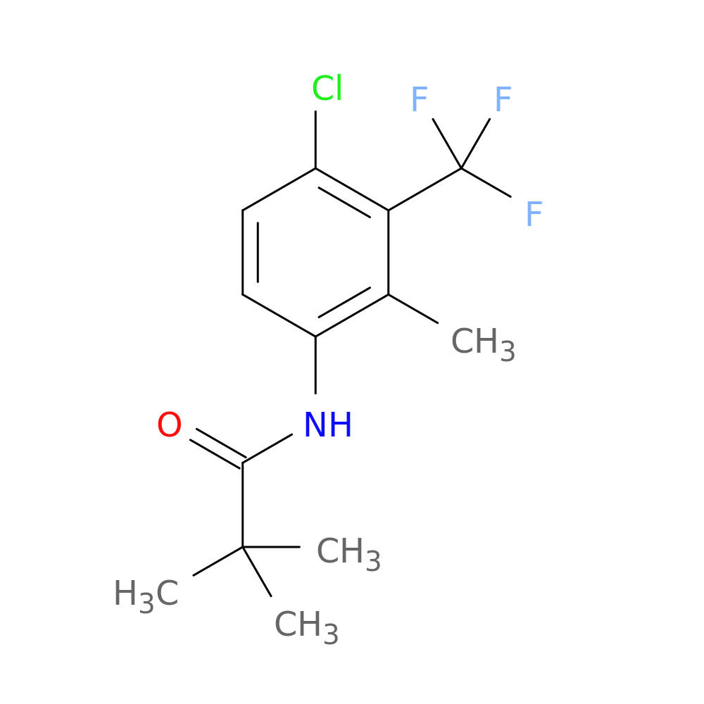 N-[4-chloro-2-methyl-3-(trifluoromethyl)phenyl]-2,2-dimethylpropanamide