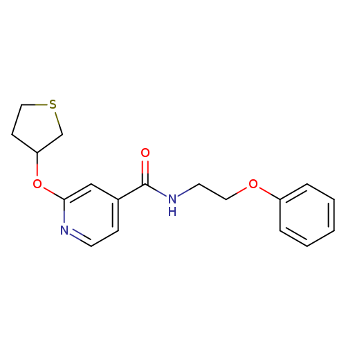 N-(2-phenoxyethyl)-2-(thiolan-3-yloxy)pyridine-4-carboxamide