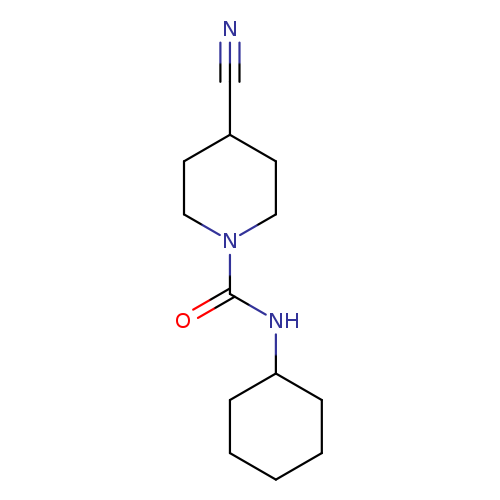 4-cyano-N-cyclohexylpiperidine-1-carboxamide