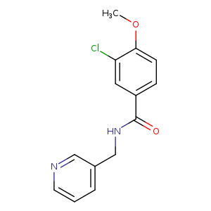3-chloro-4-methoxy-N-(3-pyridinylmethyl)benzamide