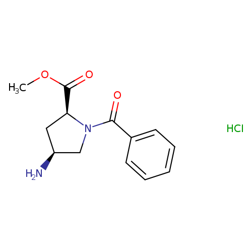 L-Proline, 4-amino-1-benzoyl-, methyl ester, hydrochloride (1:1), (4S)-