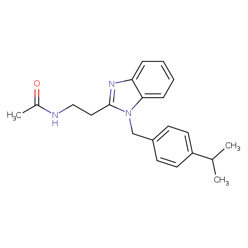 N-[2-(1-{[4-(propan-2-yl)phenyl]methyl}-1H-1,3-benzodiazol-2-yl)ethyl]acetamide