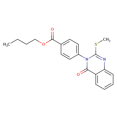 butyl 4-[2-(methylsulfanyl)-4-oxo-3,4-dihydroquinazolin-3-yl]benzoate