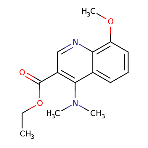 4-Dimethylamino-8-methoxy-quinoline-3-carboxylic acid ethyl ester