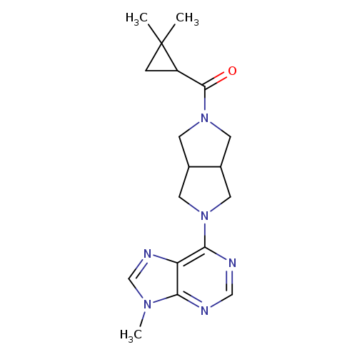 6-[5-(2,2-dimethylcyclopropanecarbonyl)-octahydropyrrolo[3,4-c]pyrrol-2-yl]-9-methyl-9H-purine