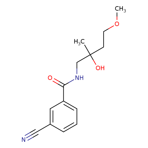 3-cyano-N-(2-hydroxy-4-methoxy-2-methylbutyl)benzamide
