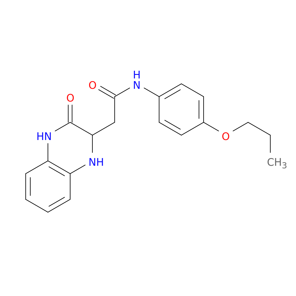 2-(3-Oxo-1,2,3,4-tetrahydroquinoxalin-2-yl)-N-(4-propoxyphenyl)acetamide