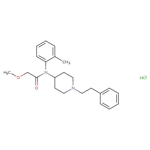 2-methoxy-N-(1-phenethylpiperidin-4-yl)-N-(o-tolyl)acetamide,monohydrochloride
