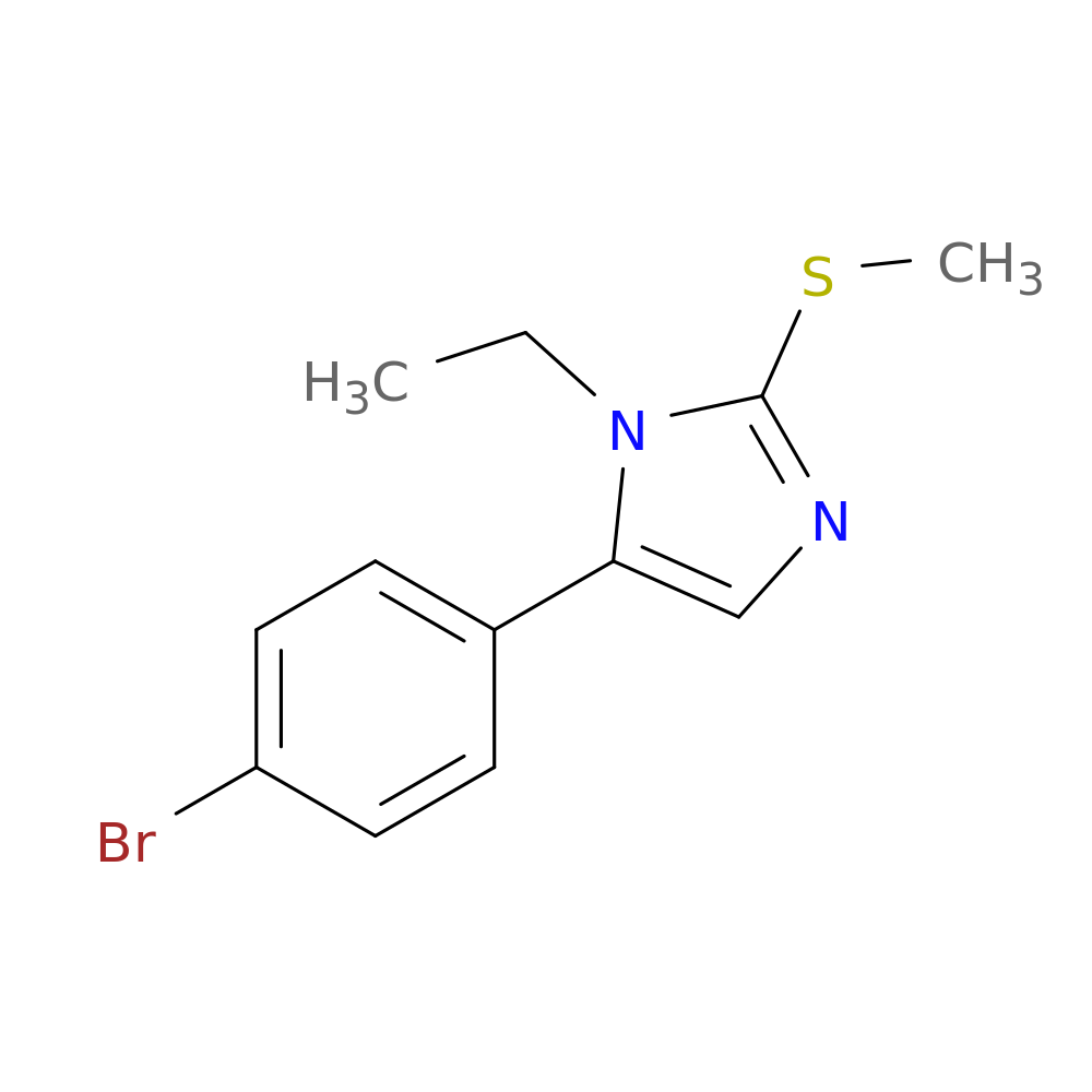 5-(4-bromophenyl)-1-ethyl-2-(methylsulfanyl)-1H-imidazole