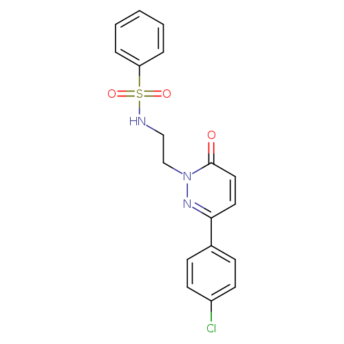 N-{2-[3-(4-chlorophenyl)-6-oxo-1,6-dihydropyridazin-1-yl]ethyl}benzenesulfonamide