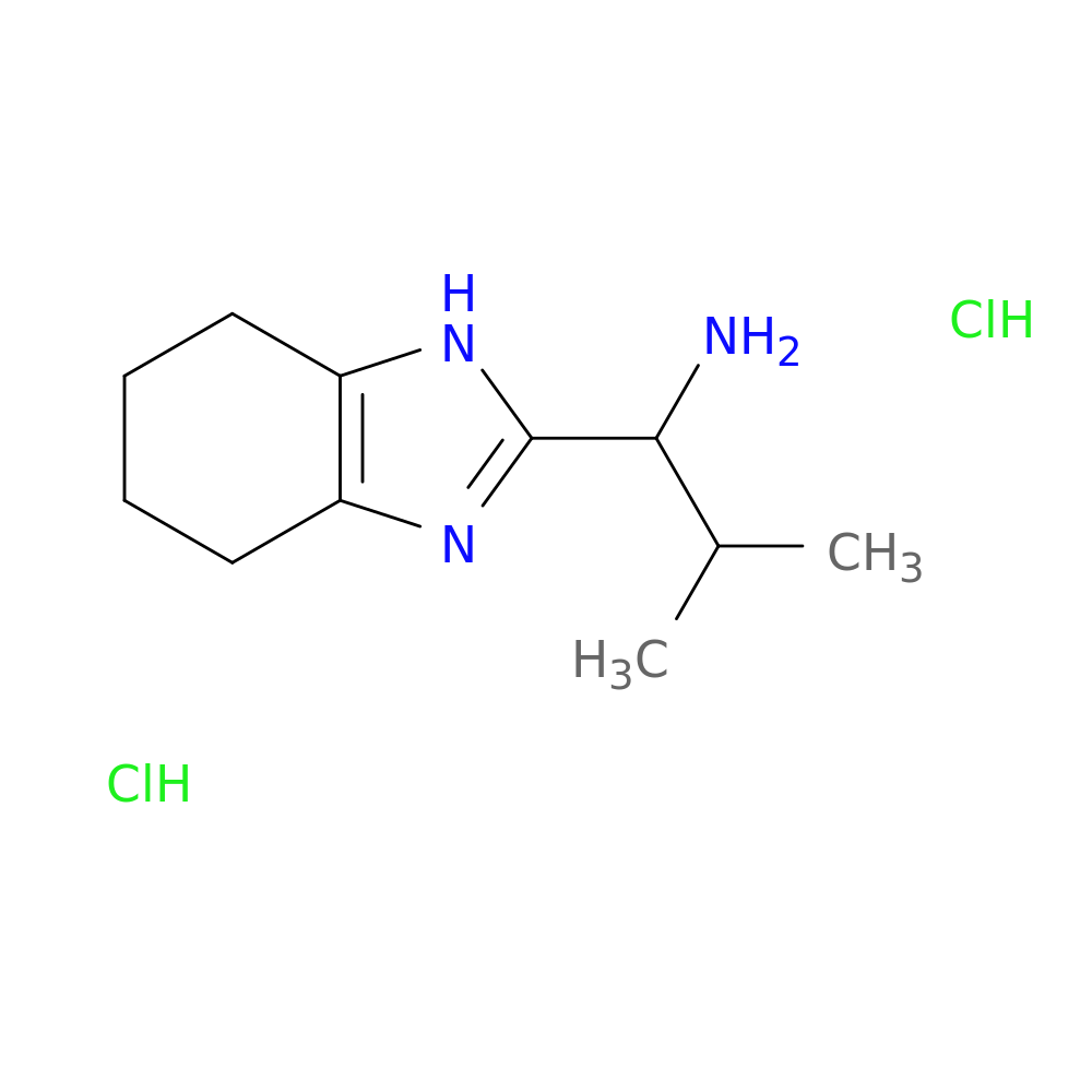 2-methyl-1-(4,5,6,7-tetrahydro-1H-1,3-benzodiazol-2-yl)propan-1-amine dihydrochloride