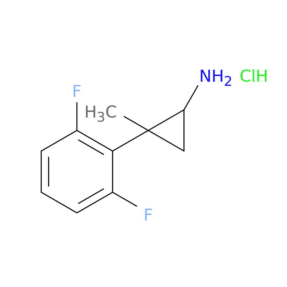 2-(2,6-difluorophenyl)-2-methylcyclopropan-1-amine hydrochloride