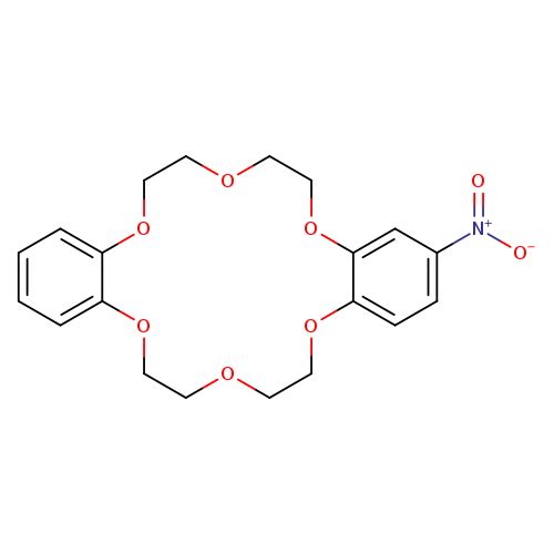 Dibenzo[b,k][1,4,7,10,13,16]hexaoxacyclooctadecin,6,7,9,10,17,18,20,21-octahydro-2-nitro-