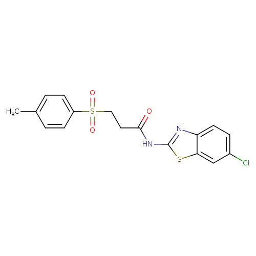 N-(6-chloro-1,3-benzothiazol-2-yl)-3-(4-methylbenzenesulfonyl)propanamide