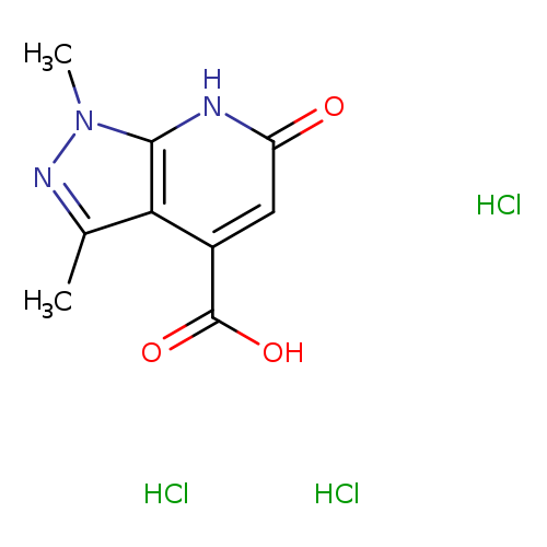 1,3-Dimethyl-6-oxo-1h,6h,7h-pyrazolo[3,4-b]pyridine-4-carboxylic acid (trihydrochloride)