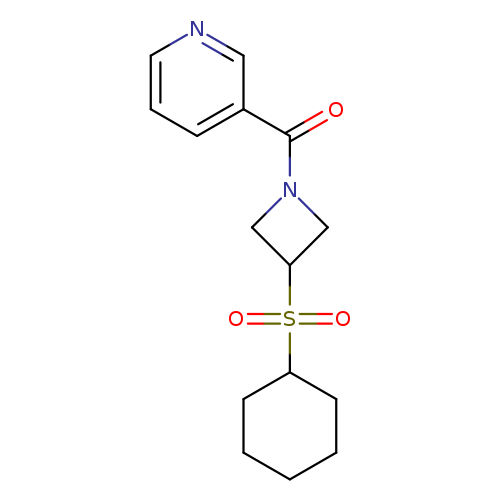 3-[3-(cyclohexanesulfonyl)azetidine-1-carbonyl]pyridine