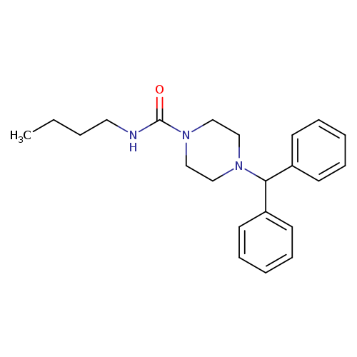 N-butyl-4-(diphenylmethyl)piperazine-1-carboxamide
