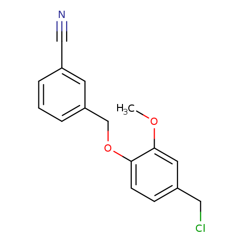 3-[4-(chloromethyl)-2-methoxyphenoxymethyl]benzonitrile