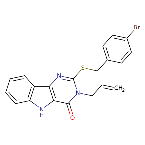 2-{[(4-bromophenyl)methyl]sulfanyl}-3-(prop-2-en-1-yl)-3H,4H,5H-pyrimido[5,4-b]indol-4-one