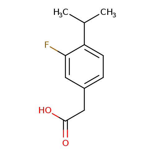 2-[3-fluoro-4-(propan-2-yl)phenyl]acetic acid