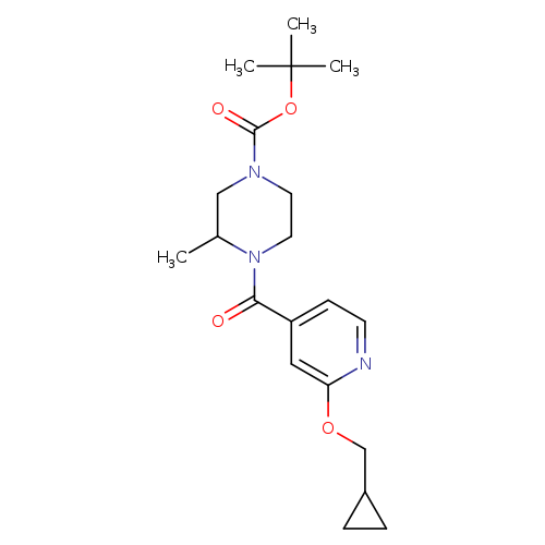 tert-butyl 4-[2-(cyclopropylmethoxy)pyridine-4-carbonyl]-3-methylpiperazine-1-carboxylate