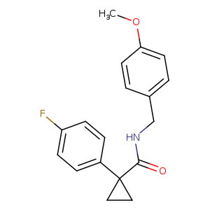 1-(4-fluorophenyl)-N-[(4-methoxyphenyl)methyl]cyclopropane-1-carboxamide