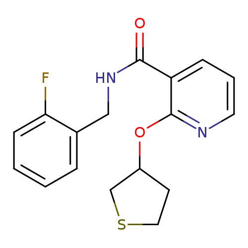 N-[(2-fluorophenyl)methyl]-2-(thiolan-3-yloxy)pyridine-3-carboxamide