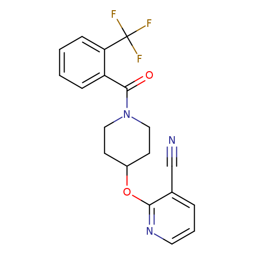 2-({1-[2-(trifluoromethyl)benzoyl]piperidin-4-yl}oxy)pyridine-3-carbonitrile