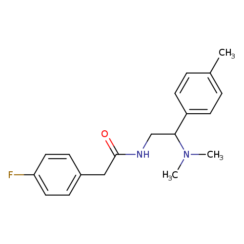 N-[2-(dimethylamino)-2-(4-methylphenyl)ethyl]-2-(4-fluorophenyl)acetamide