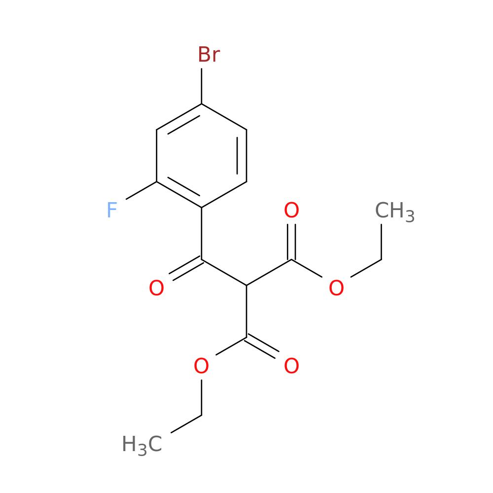 1,3-diethyl 2-(4-bromo-2-fluorobenzoyl)propanedioate